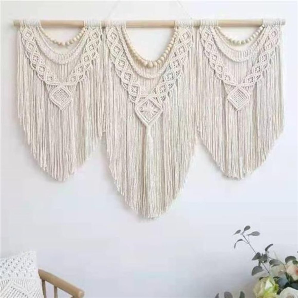 large macrame wall hanging - Boho Tapestry Macrame Wall Decor Art- Chic Bohemian